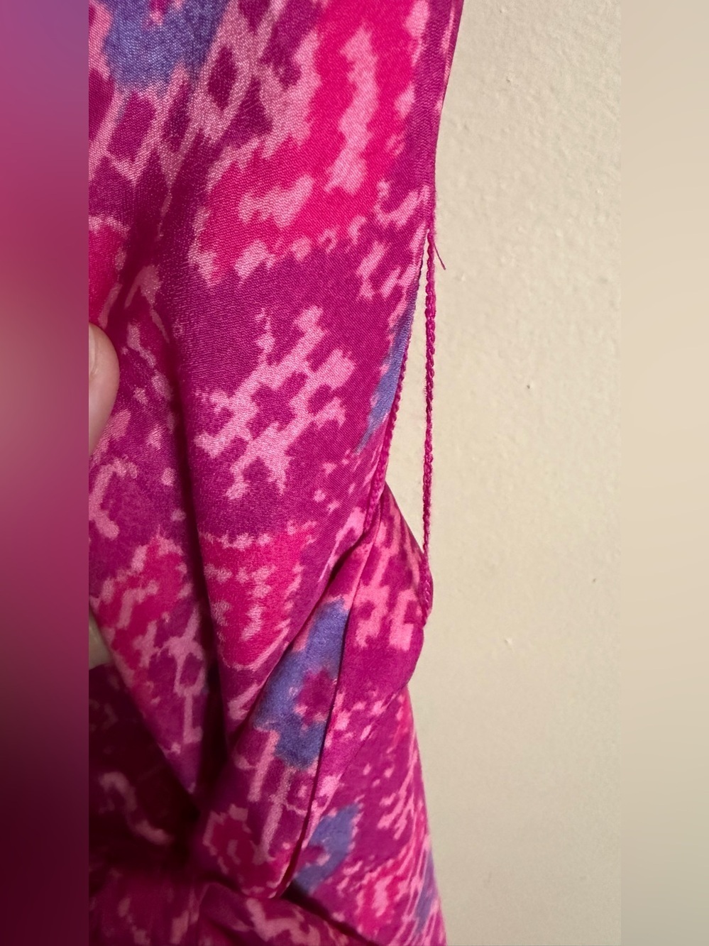 Ralph Lauren Geo-Print Belted Crepe Midi Dress in size 14 - Picture 8 of 16